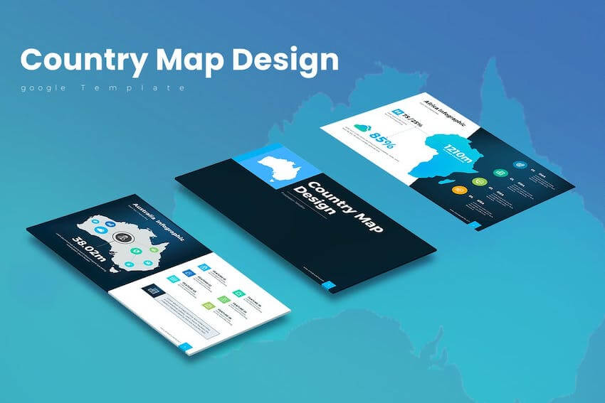 Country Map Google Slides template