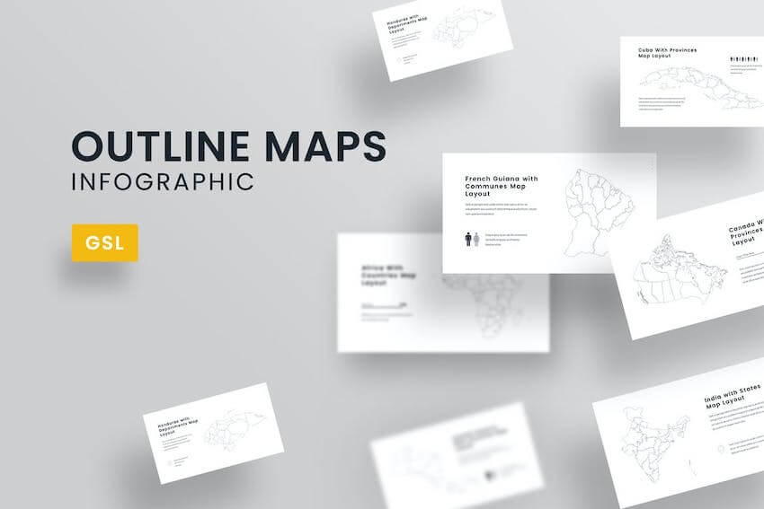 Outline Maps template
