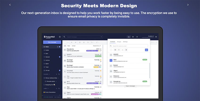Explora Correos Electrónicos para Negocios con ProtonMail