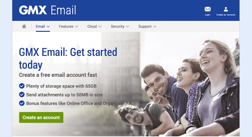 Crea una Cuenta de Correo Gratis con GMX