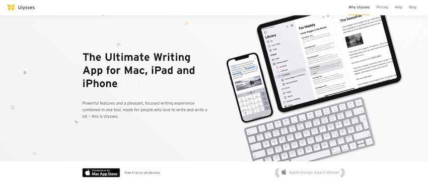 Ulysses note taking app