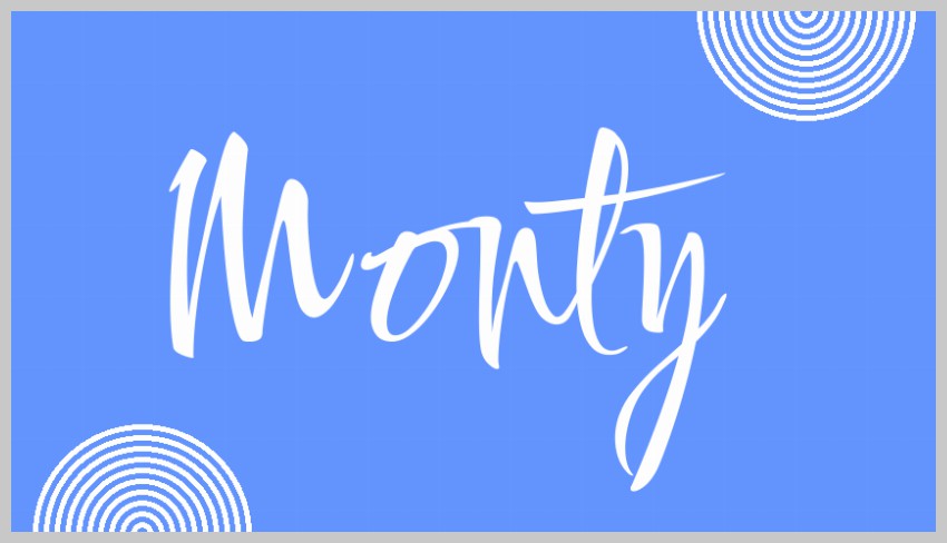 Text and Patterns on a Poster