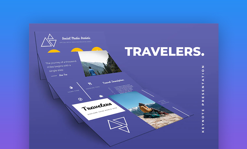 Travel Keynote timeline