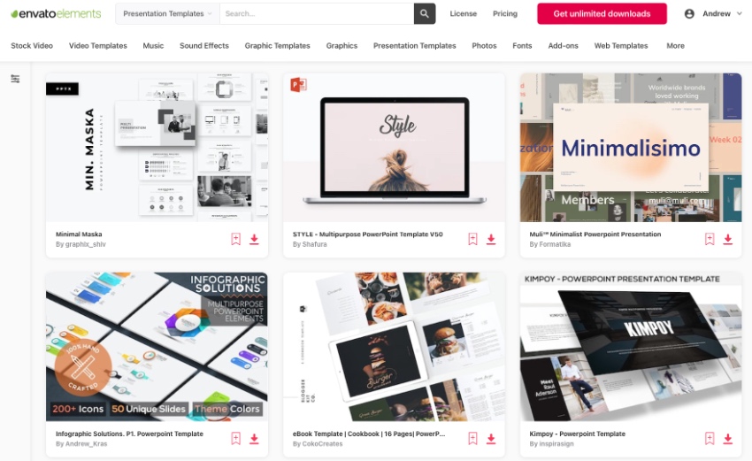 Elements PPT bullet point templates