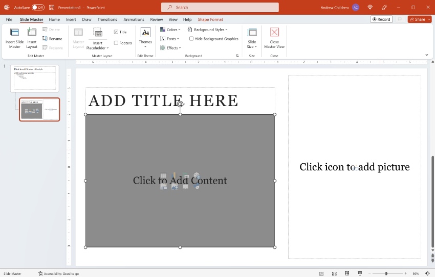 Insert a calendar in PowerPoint