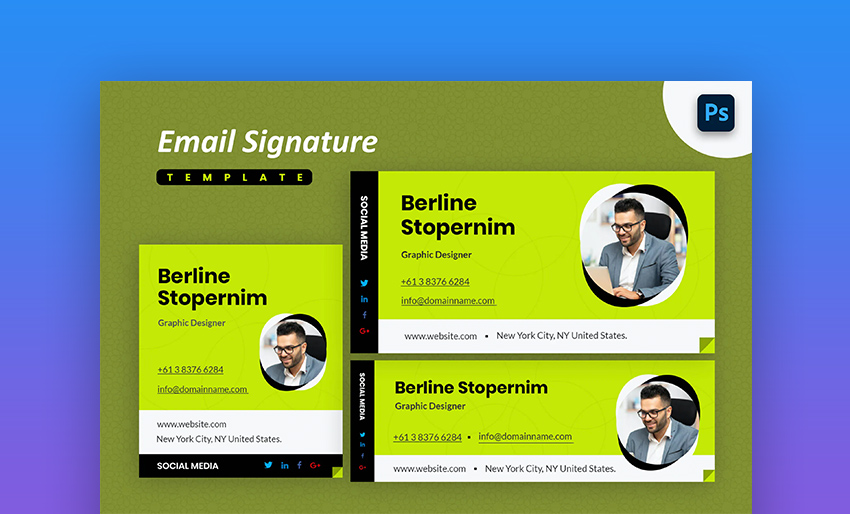 Modern Outlook signature templates