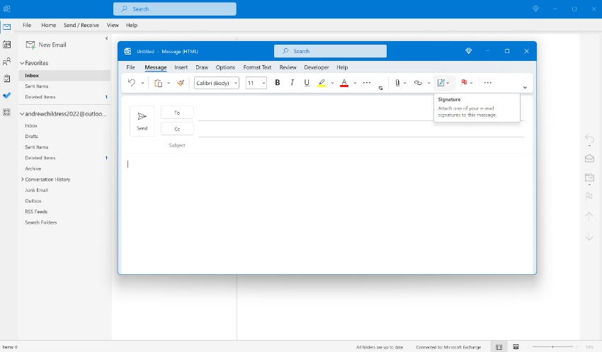 Outlook signature examples