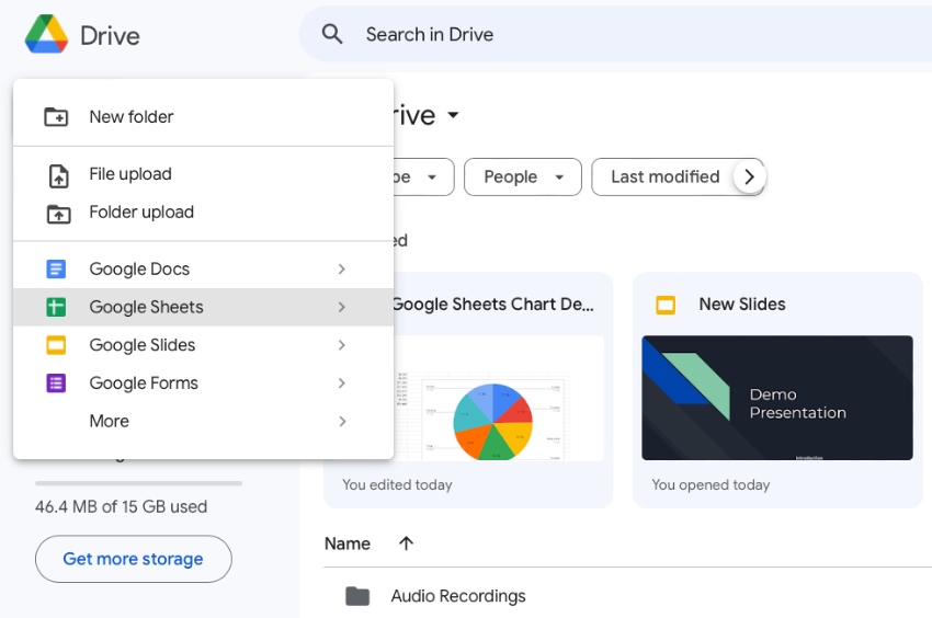 How to make a graph in Google Sheets