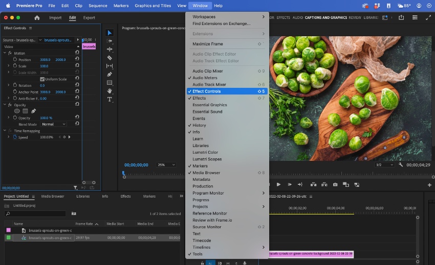 How to resize an image in Premiere Pro