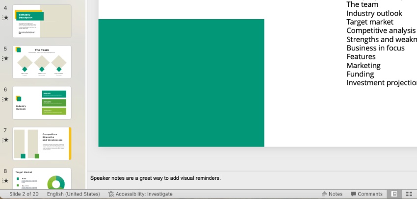 How to add speaker notes in PowerPoint