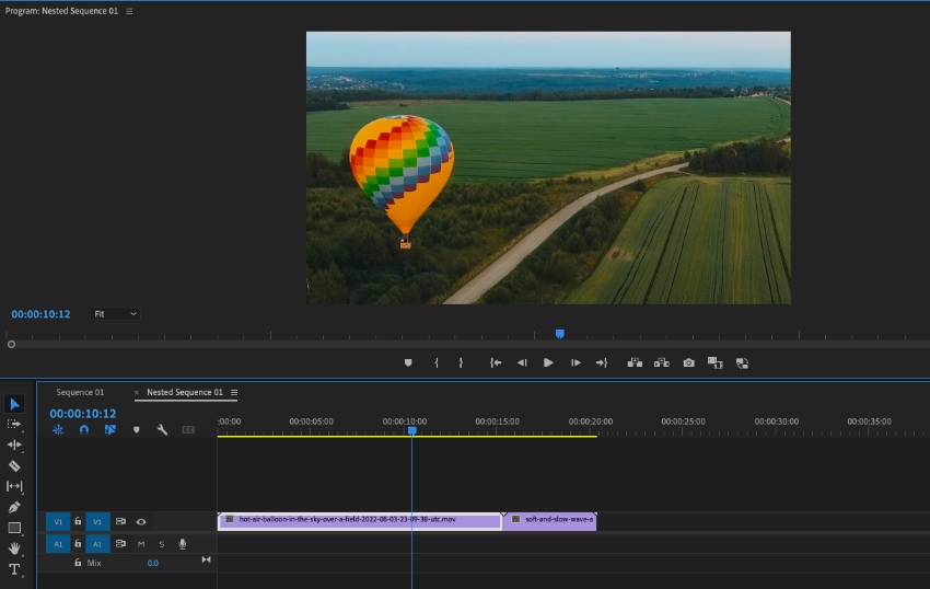 how to unnest in Premiere Pro