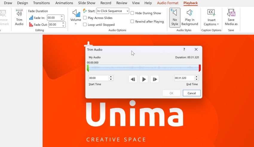 playback menu