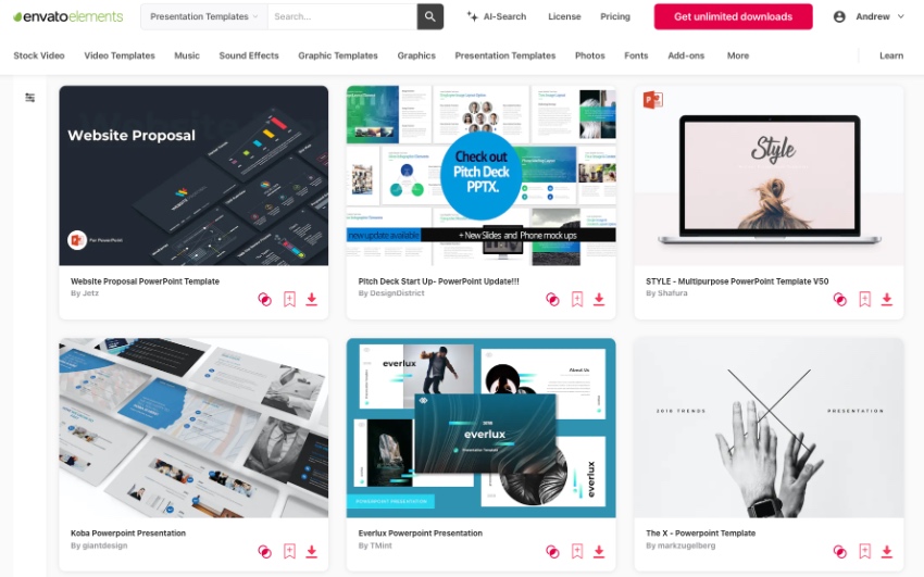 Elements edit PowerPoint theme