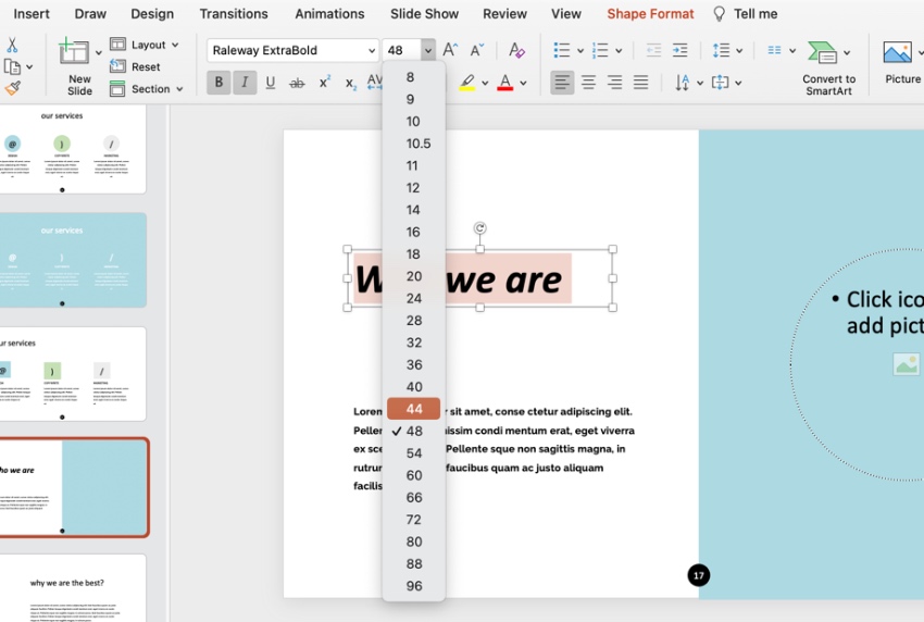 Benutzerdefinierte Schriftarten für eine gute Präsentation