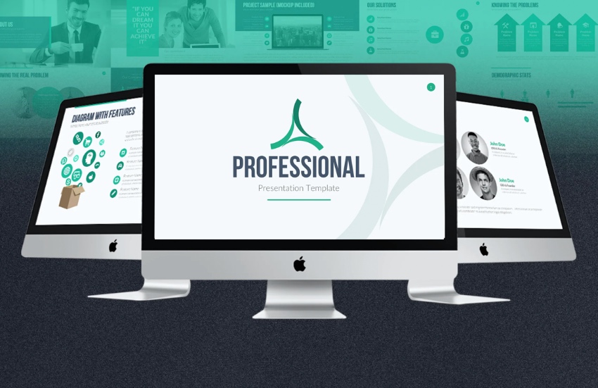 Esta plantilla PPT profesional incluye 60 diapositivas personalizables.