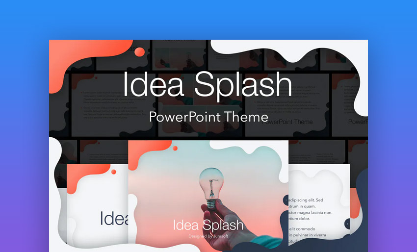 Idea Splash - Tema de PowerPoint, diseños PowerPoint