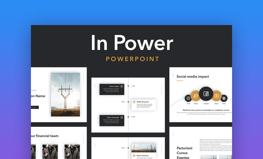 In Power - Plantilla de diseños PowerPoint