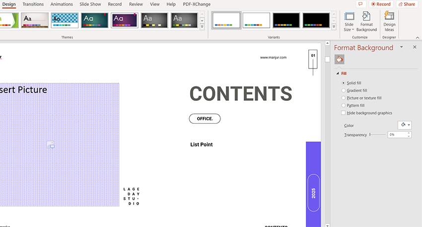 Creative blue and grey PowerPoint new features