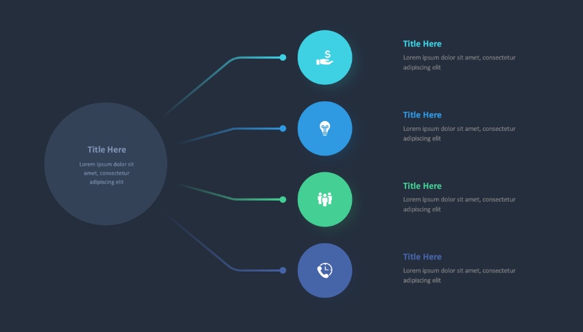 Create flowchart in PowerPoint colorful