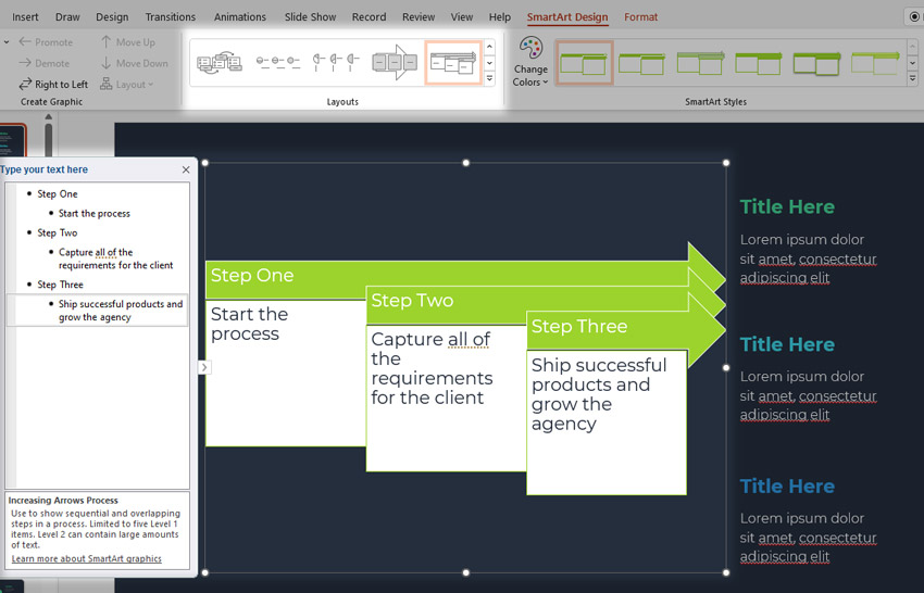PowerPoint flowchart