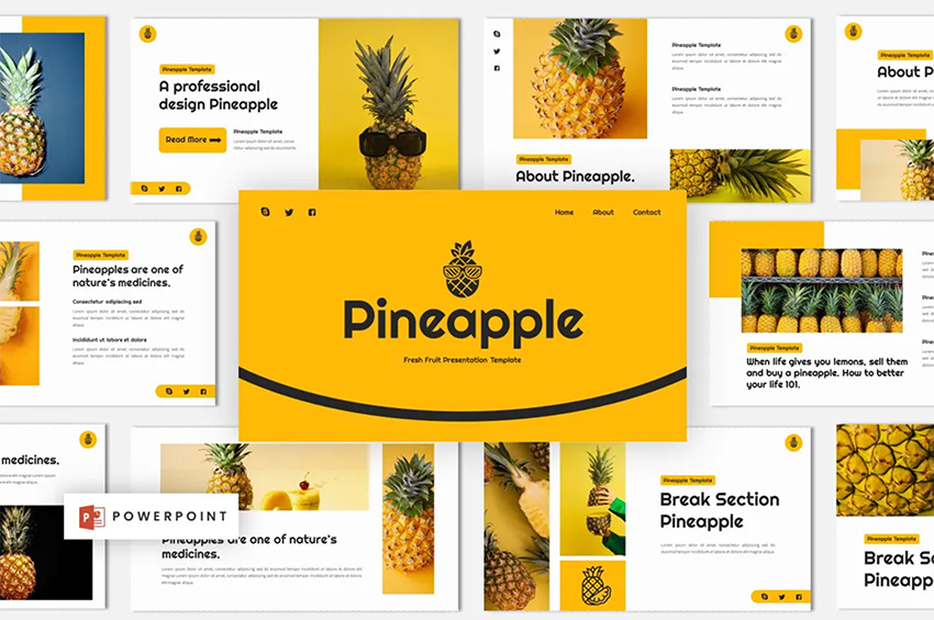 Pineapple embed Excel File in PowerPoint