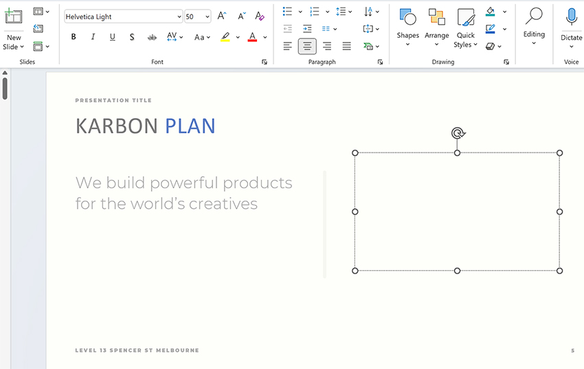 How to add text to PPT