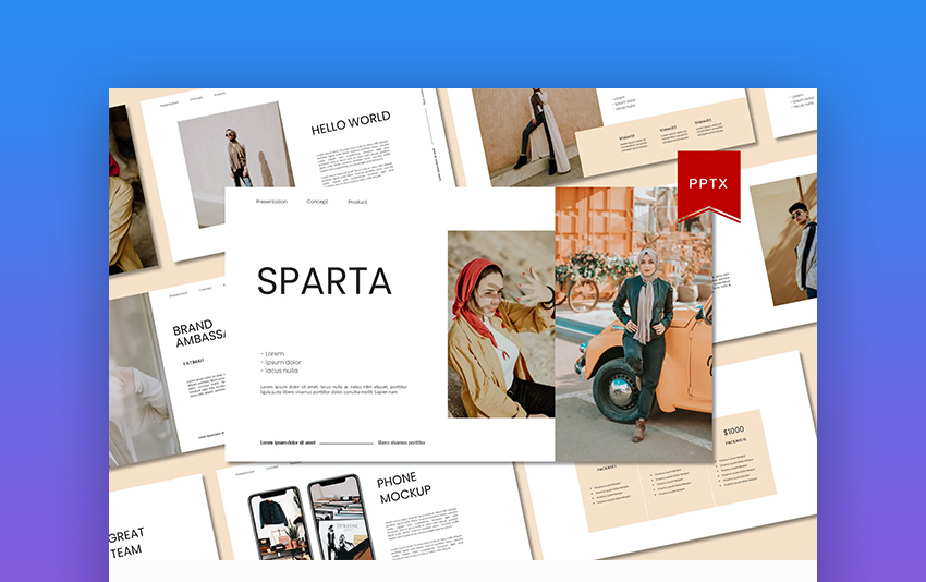 Sparta SmartArt Graphic PowerPoint