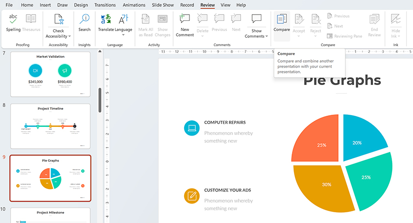 How to combine PPT files