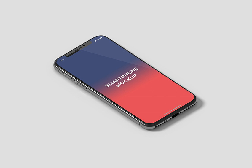 isometric smartphone mockup