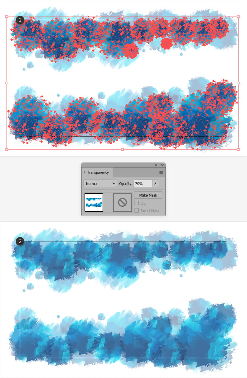 watercolor background middle
