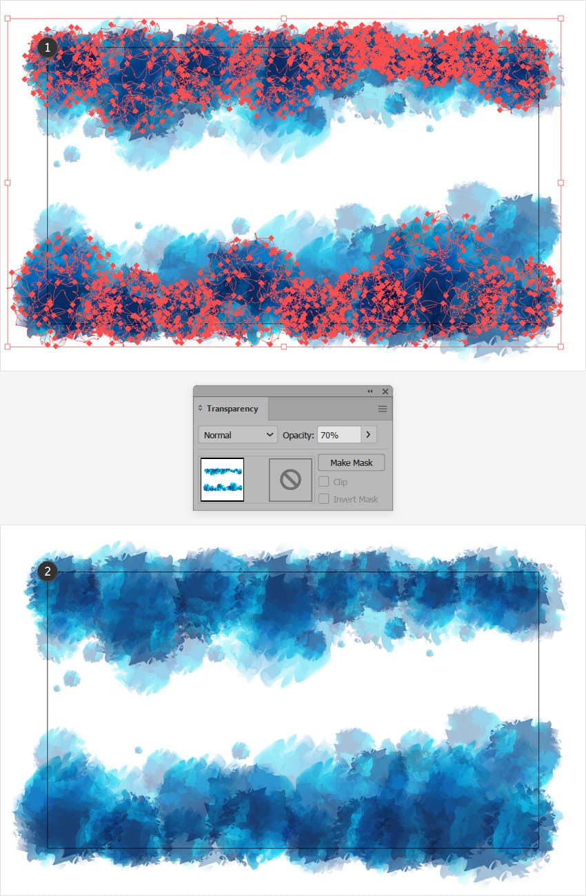 watercolor background foreground