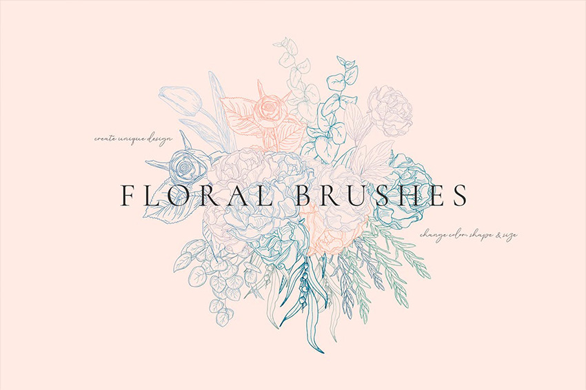 floral brushes