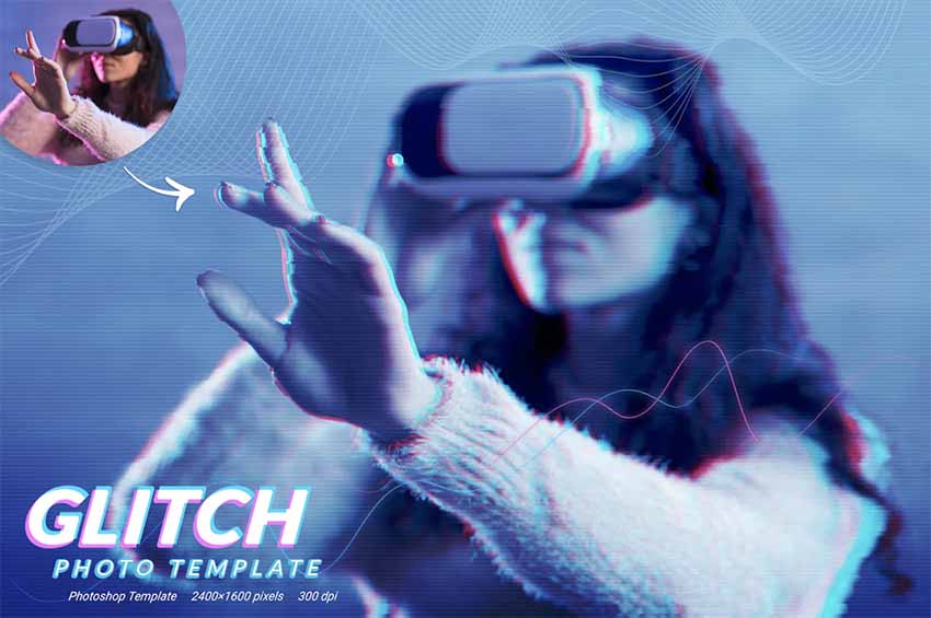 Glitch Photo Template