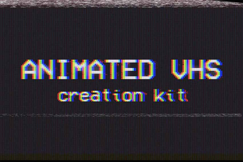 VHS Effect Photo Creation Kit