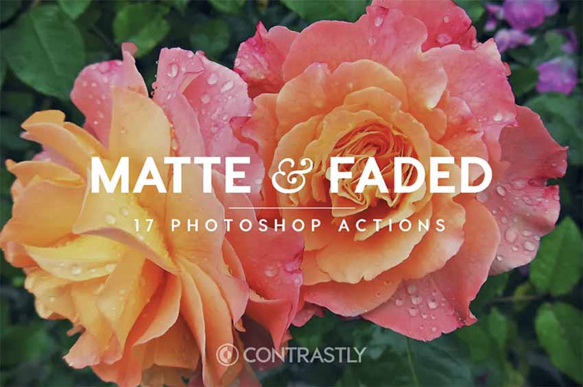 Matte & Faded Photoshop Actions for Photographers