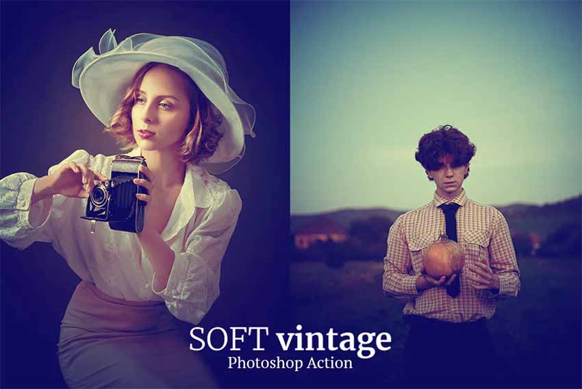 Soft Vintage: Photoshop Action