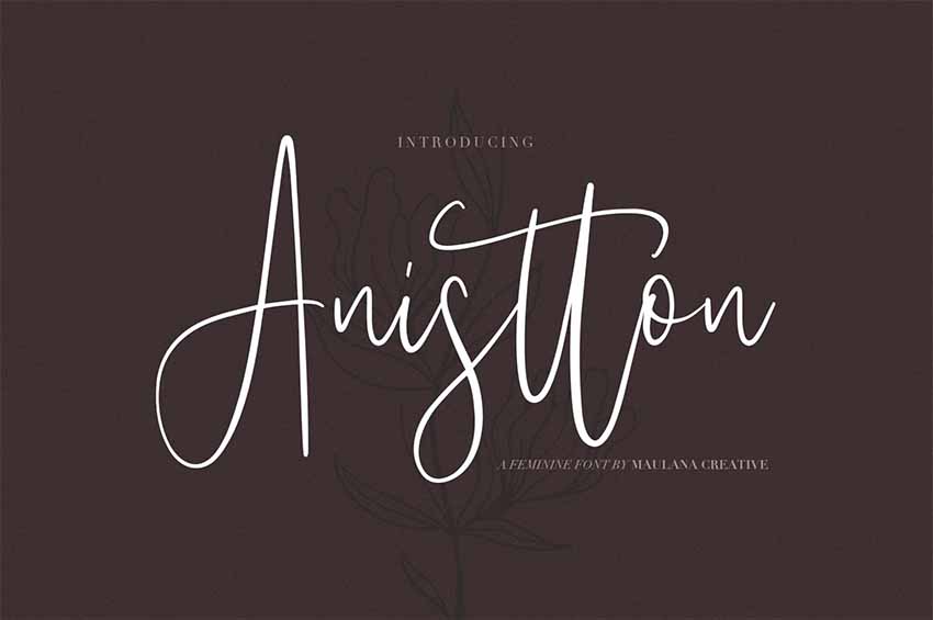 Anistton Feminine Modern Fonts