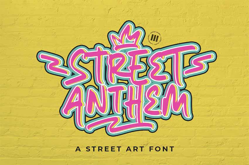 Street Anthem Handwriting Graffiti Font