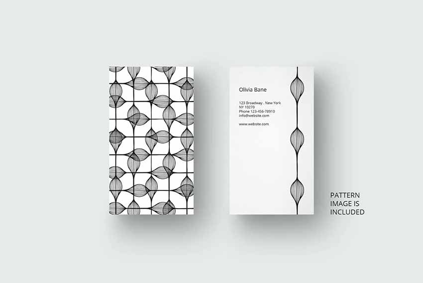  Monochrome InDesign Business Card Template 