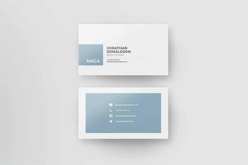 Minimal InDesign Business Card Templates With Designs
