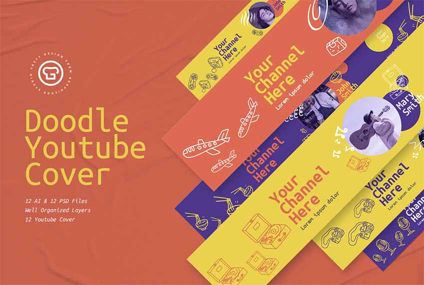 Doodles: YouTube Banners Channel