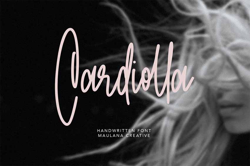 Cardiolla Signature Brush Font