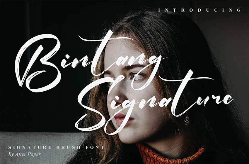 Bintang Signature Brush Font