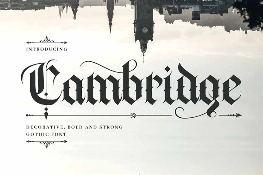  Cambridge Gothic Calligraphy Font 