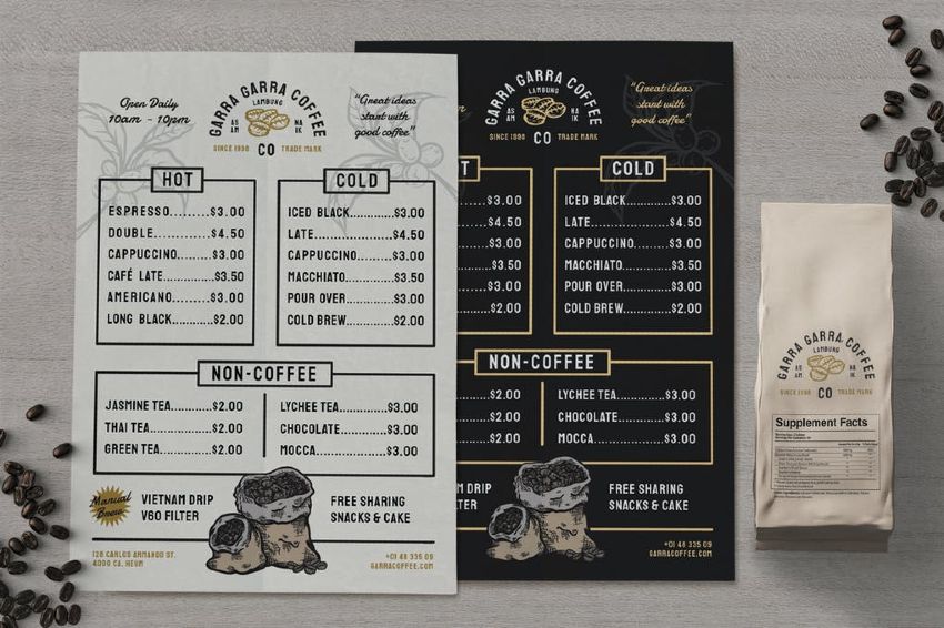 Coffee Menu Template 