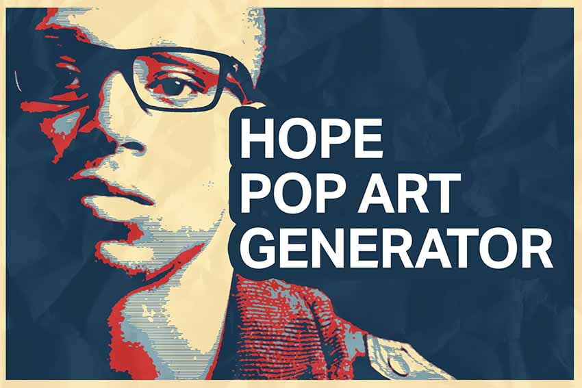 Hope Pop Art Portrait Photoshop Actions
