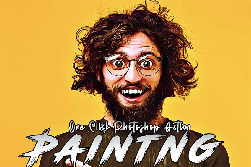 Comic Portrait Action