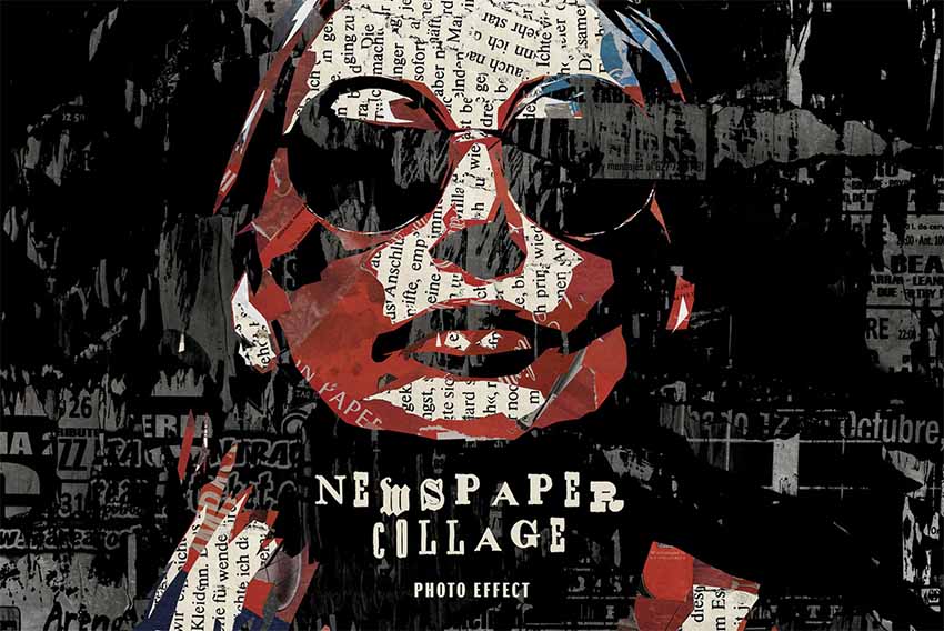 Portrait Collage Photoshop Action