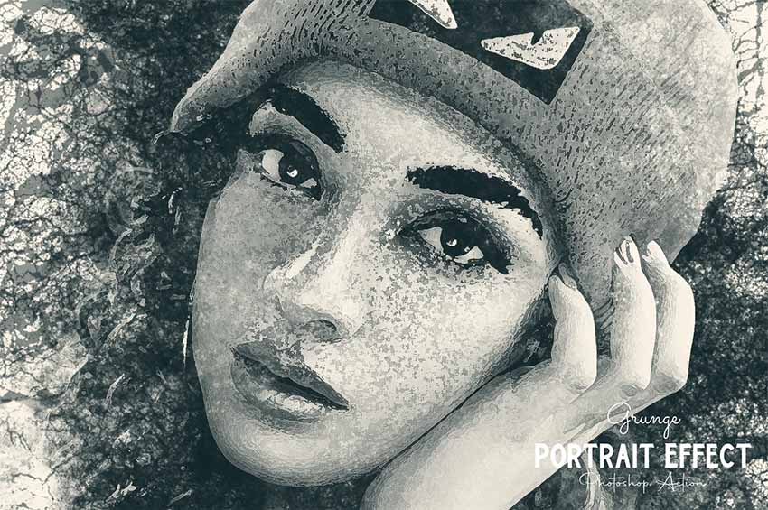Grunge Portrait Photoshop Action