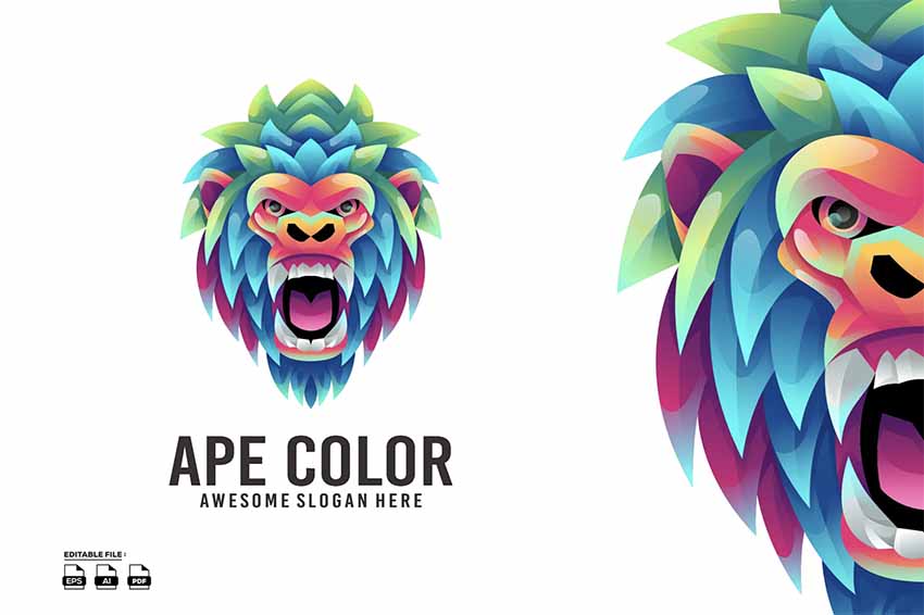 Stunning Monkey Logo Design 